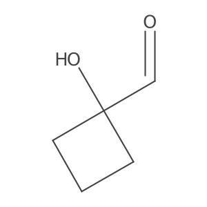 1-Hydroxycyclobutane-1-carbaldehyde Structure