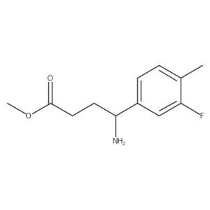 Methyl 4-amino-4-(3-fluoro-4-methylphenyl)butanoate Structure
