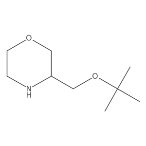 3-[(Tert-butoxy)methyl]morpholine结构式