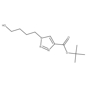 tert-Butyl 1-(4-hydroxybutyl)-1H-1,2,3-triazole-4-carboxylate Structure