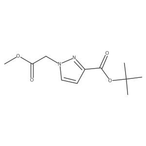 tert-butyl 1-(2-methoxy-2-oxoethyl)-1H-pyrazole-3-carboxylate Structure