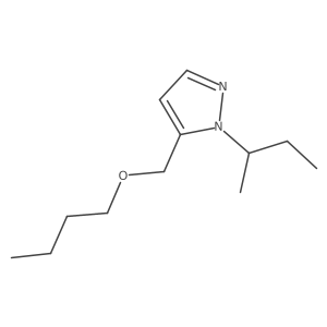 5-(butoxymethyl)-1-sec-butyl-1H-pyrazole结构式