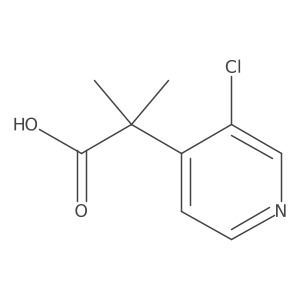 2-(3-Chloropyridin-4-yl)-2-methylpropanoic acid结构式