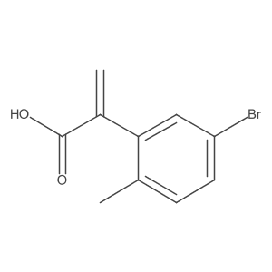 2-(5-Bromo-2-methylphenyl)prop-2-enoic acid Structure