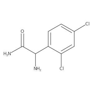 2-Amino-2-(2,4-dichlorophenyl)acetamide结构式