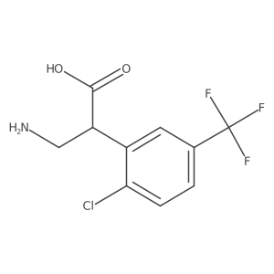 3-Amino-2-[2-chloro-5-(trifluoromethyl)phenyl]propanoic acid Structure