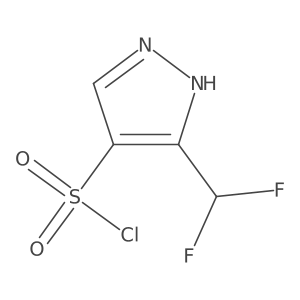 3-(Difluoromethyl)-1H-pyrazole-4-sulfonyl chloride Structure