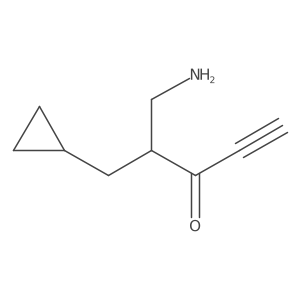 5-Amino-4-(cyclopropylmethyl)pent-1-yn-3-one Structure