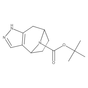 Tert-butyl 1,4,5,6,7,8-hexahydro-4,7-epiminocyclohepta[c]pyrazole-9-carboxylate Structure
