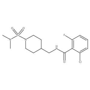 2-chloro-N-((1-(N,N-dimethylsulfamoyl)piperidin-4-yl)methyl)-6-fluorobenzamide Structure
