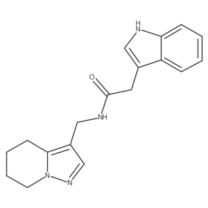 2-(1H-indol-3-yl)-N-((4,5,6,7-tetrahydropyrazolo[1,5-a]pyridin-3-yl)methyl)acetamide Structure