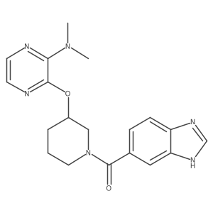 (1H-benzo[d]imidazol-5-yl)(3-((3-(dimethylamino)pyrazin-2-yl)oxy)piperidin-1-yl)methanone Structure