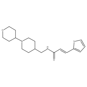(E)-N-((1-(tetrahydro-2H-pyran-4-yl)piperidin-4-yl)methyl)-3-(thiophen-2-yl)acrylamide Structure