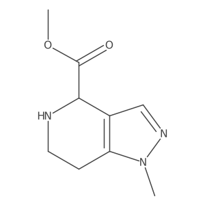 Methyl 1-methyl-4,5,6,7-tetrahydropyrazolo[4,3-c]pyridine-4-carboxylate Structure