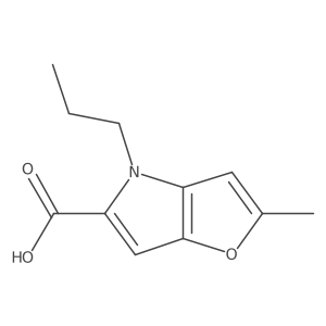 2-methyl-4-propyl-4H-furo[3,2-b]pyrrole-5-carboxylic acid Structure