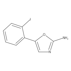 5-(2-Iodophenyl)oxazol-2-amine结构式