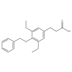 3-[4-(Benzyloxy)-3,5-dimethoxyphenyl]propanoic acid结构式