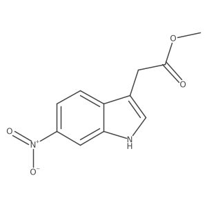 Methyl 6-Nitroindole-3-acetate结构式