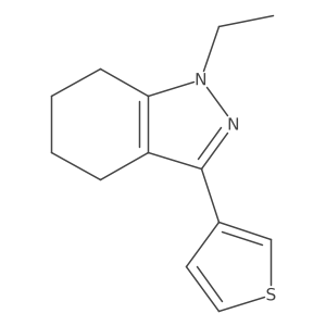 1-ethyl-3-(thiophen-3-yl)-4,5,6,7-tetrahydro-1H-indazole Structure