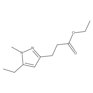 Ethyl 5-ethyl-1-methyl-1H-pyrazole-3-propanoate结构式