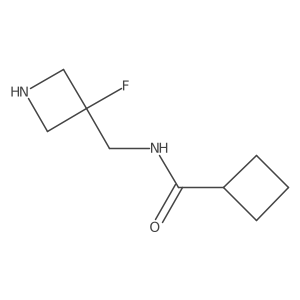 N-[(3-fluoroazetidin-3-yl)methyl]cyclobutanecarboxamide Structure
