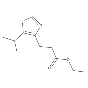 Ethyl 3-[5-(propan-2-yl)-1,3-oxazol-4-yl]propanoate Structure