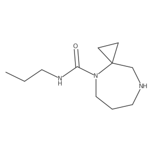 N-propyl-4,8-diazaspiro[2.6]nonane-4-carboxamide结构式