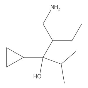 4-(Aminomethyl)-3-cyclopropyl-2-methylhexan-3-ol Structure