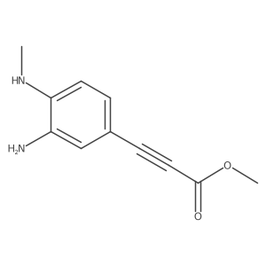 Methyl 3-[3-amino-4-(methylamino)phenyl]prop-2-ynoate结构式