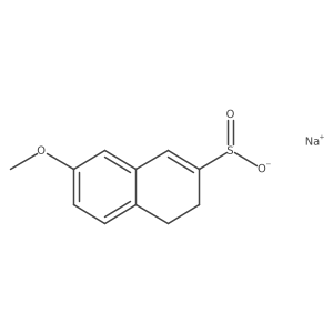 Sodium 7-methoxy-3,4-dihydronaphthalene-2-sulfinate结构式
