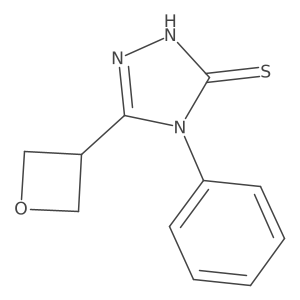 5-(oxetan-3-yl)-4-phenyl-4H-1,2,4-triazole-3-thiol Structure