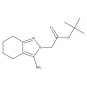 tert-butyl 2-(3-amino-4,5,6,7-tetrahydro-2H-indazol-2-yl)acetate结构式