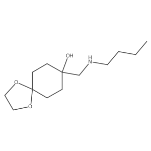 8-[(Butylamino)methyl]-1,4-dioxaspiro[4.5]decan-8-ol Structure
