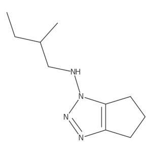 N-(2-methylbutyl)-1H,4H,5H,6H-cyclopenta[d][1,2,3]triazol-1-amine结构式