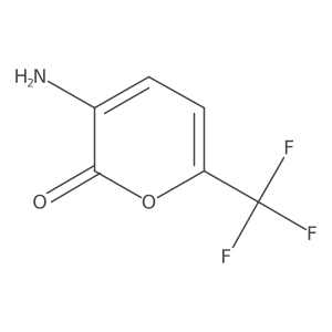 3-amino-6-(trifluoromethyl)-2H-pyran-2-one结构式