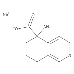 Sodium 5-amino-5,6,7,8-tetrahydroisoquinoline-5-carboxylate Structure