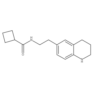 N-[2-(1,2,3,4-tetrahydroquinolin-6-yl)ethyl]cyclobutanecarboxamide结构式