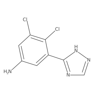 3,4-dichloro-5-(1H-1,2,4-triazol-3-yl)aniline Structure