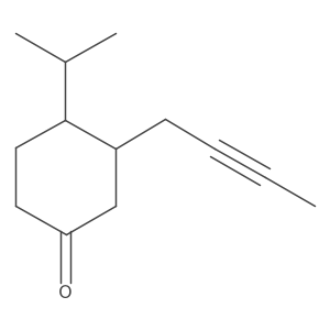 3-(But-2-yn-1-yl)-4-(propan-2-yl)cyclohexan-1-one Structure