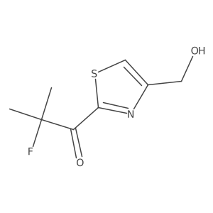 2-Fluoro-1-[4-(hydroxymethyl)-1,3-thiazol-2-yl]-2-methylpropan-1-one Structure