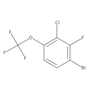 1-Bromo-3-chloro-2-fluoro-4-(trifluoromethoxy)benzene Structure