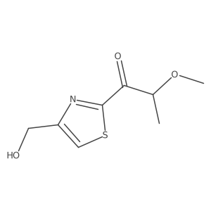 1-[4-(Hydroxymethyl)-1,3-thiazol-2-yl]-2-methoxypropan-1-one结构式