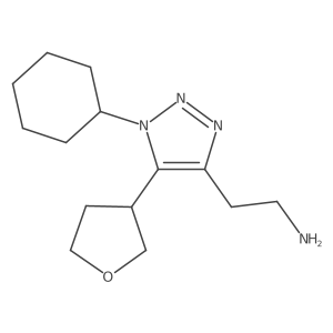 2-[1-cyclohexyl-5-(oxolan-3-yl)-1H-1,2,3-triazol-4-yl]ethan-1-amine Structure