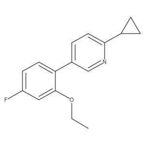 2-Cyclopropyl-5-(2-ethoxy-4-fluorophenyl)pyridine Structure