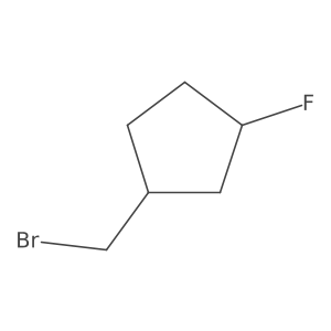 1-(Bromomethyl)-3-fluorocyclopentane Structure