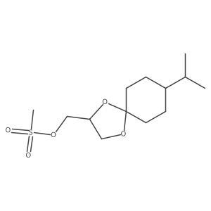 [8-(Propan-2-yl)-1,4-dioxaspiro[4.5]decan-2-yl]methyl methanesulfonate结构式