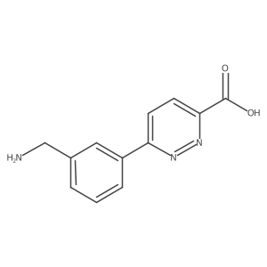 6-[3-(Aminomethyl)phenyl]pyridazine-3-carboxylic acid结构式