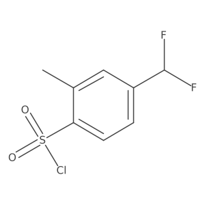 4-(Difluoromethyl)-2-methylbenzene-1-sulfonyl chloride Structure