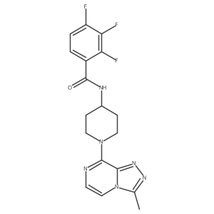 2,3,4-trifluoro-N-(1-(3-methyl-[1,2,4]triazolo[4,3-a]pyrazin-8-yl)piperidin-4-yl)benzamide结构式