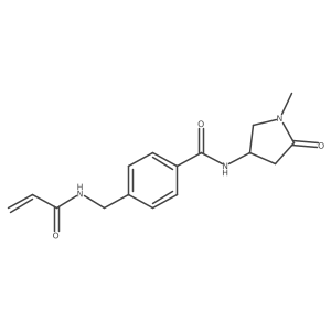 N-(1-Methyl-5-oxopyrrolidin-3-yl)-4-[(prop-2-enoylamino)methyl]benzamide Structure
